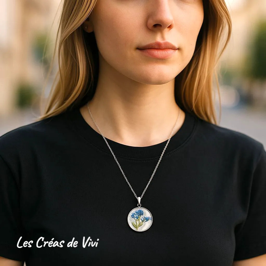 Collier Branche  personnalisé – Cheveux & Lait Maternel | Bijou Souvenir  Un bijou unique, chargé d’émotion et de symbolique.