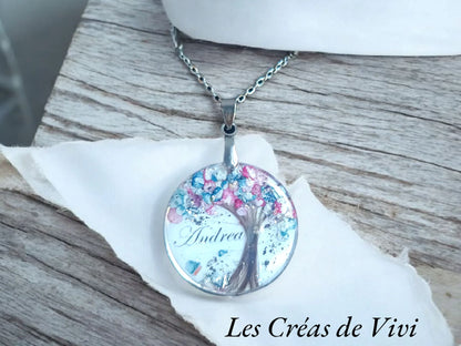 Collier Arbre de Vie Personnalisé – Bijou Souvenir Cheveux & Lait Maternel
