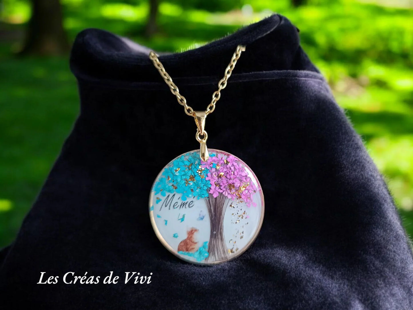 Collier Arbre de Vie Personnalisé – Bijou Souvenir Cheveux & Lait Maternel