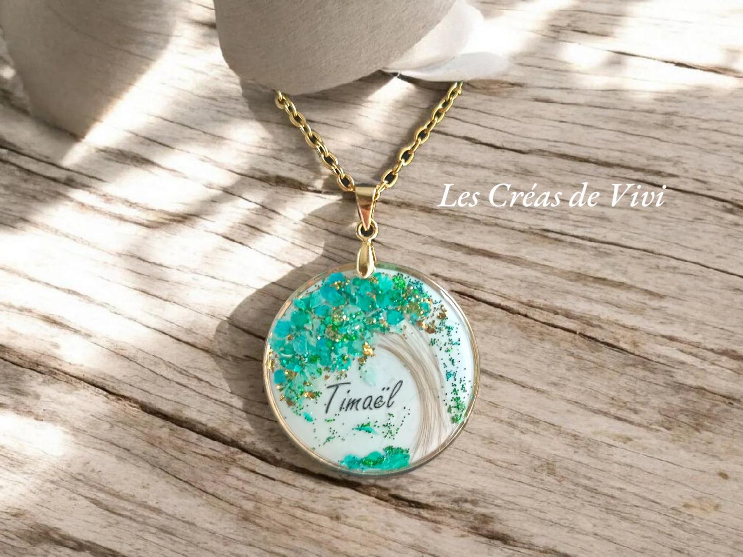 Collier Arbre de Vie Personnalisé – Bijou Souvenir Cheveux & Lait Maternel
