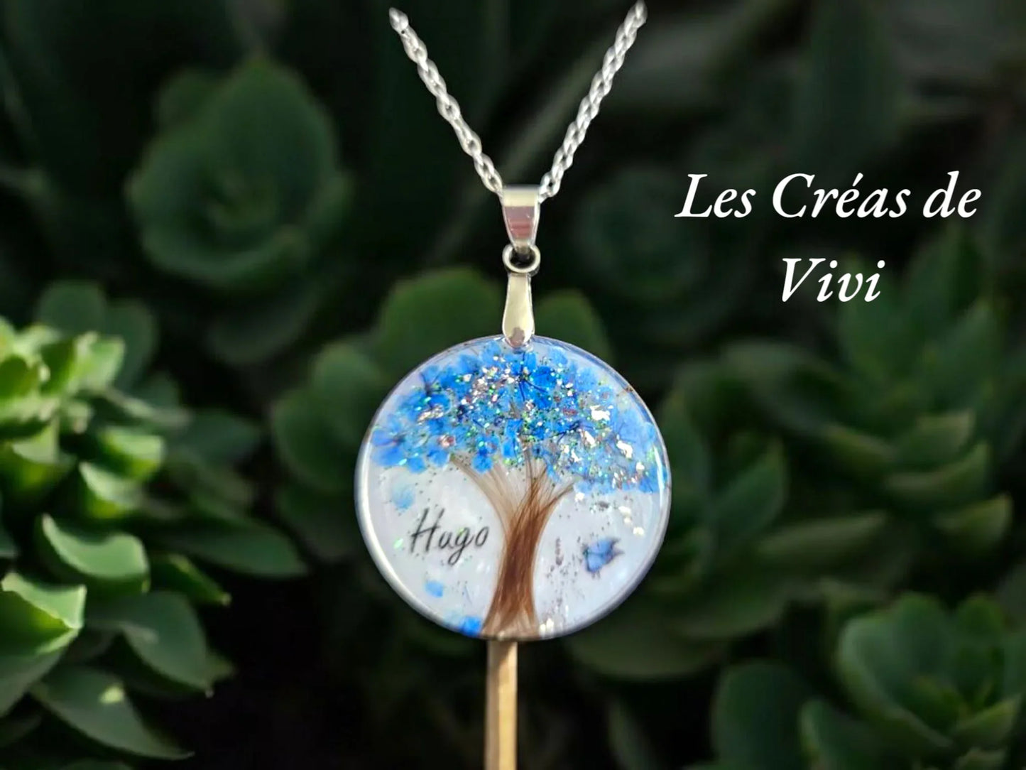 Collier Arbre de Vie Personnalisé – Bijou Souvenir Cheveux & Lait Maternel
