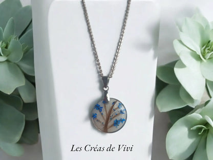 Collier Branche  personnalisé – Cheveux & Lait Maternel | Bijou Souvenir  Un bijou unique, chargé d’émotion et de symbolique.