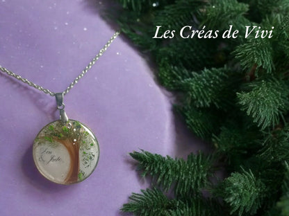 Collier Arbre de Vie Personnalisé – Bijou Souvenir Cheveux & Lait Maternel