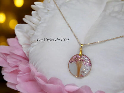 Collier Arbre de Vie Personnalisé – Bijou Souvenir Cheveux & Lait Maternel