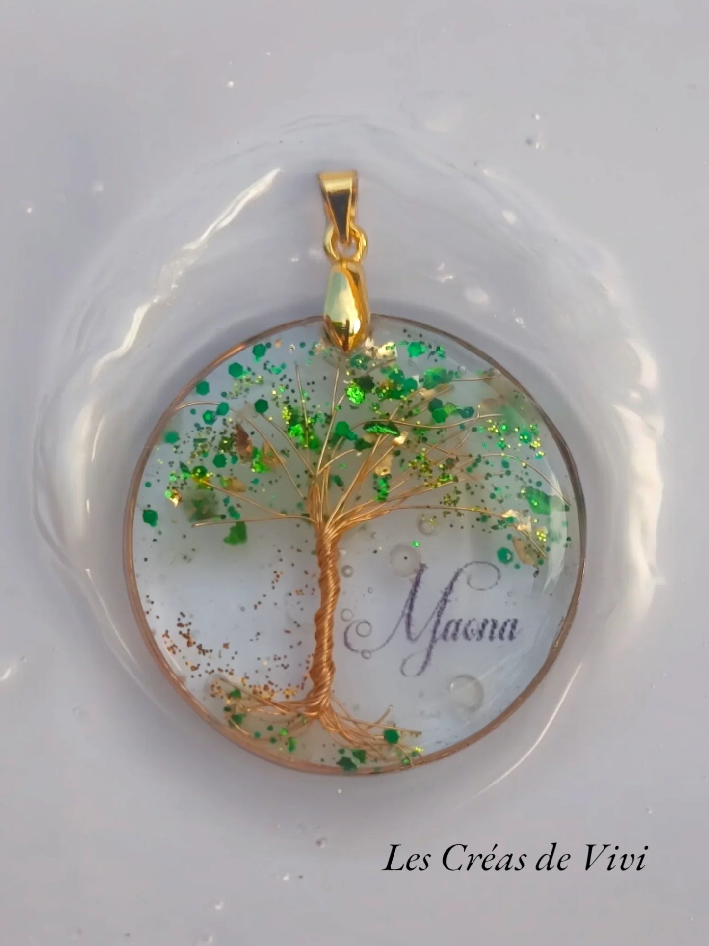 Collier Arbre de Vie Personnalisé – Bijou Souvenir Cheveux & Lait Maternel