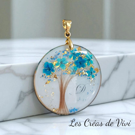 Collier Arbre de Vie Personnalisé – Bijou Souvenir Cheveux & Lait Maternel