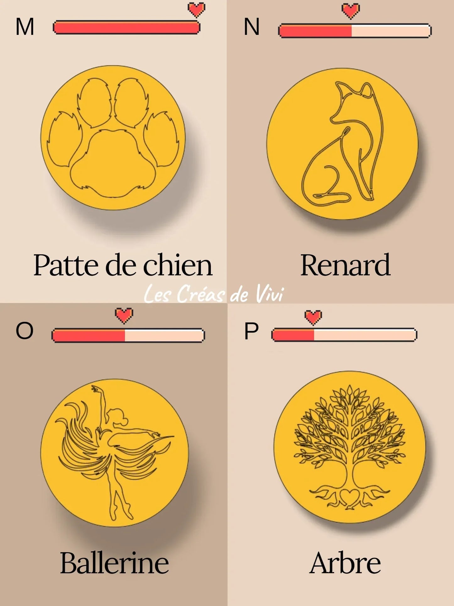 Pendentif souvenir unique : 19 motifs + 1 modèle personnalisable personnalisé
