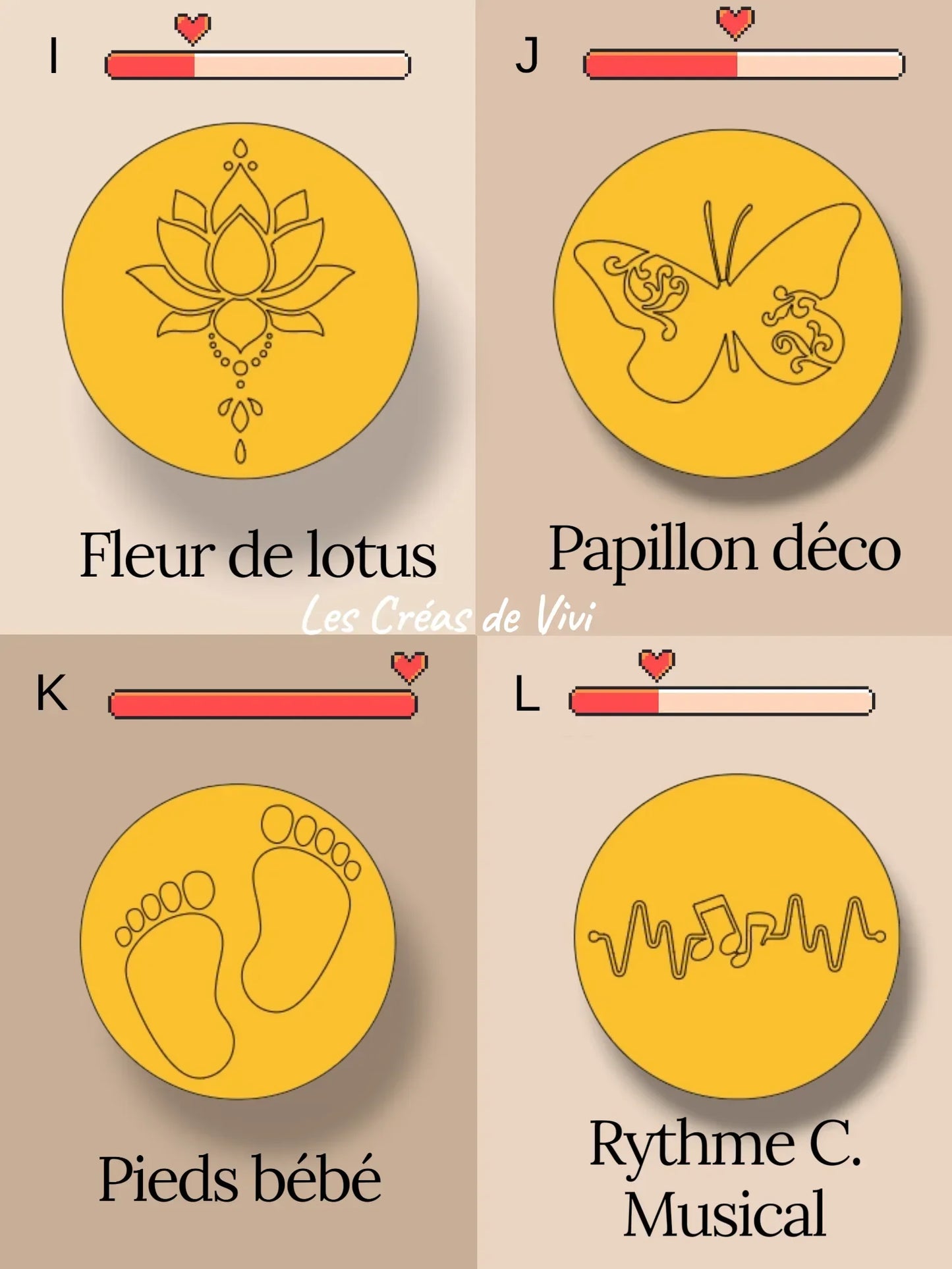 Pendentif souvenir unique : 19 motifs + 1 modèle personnalisable personnalisé