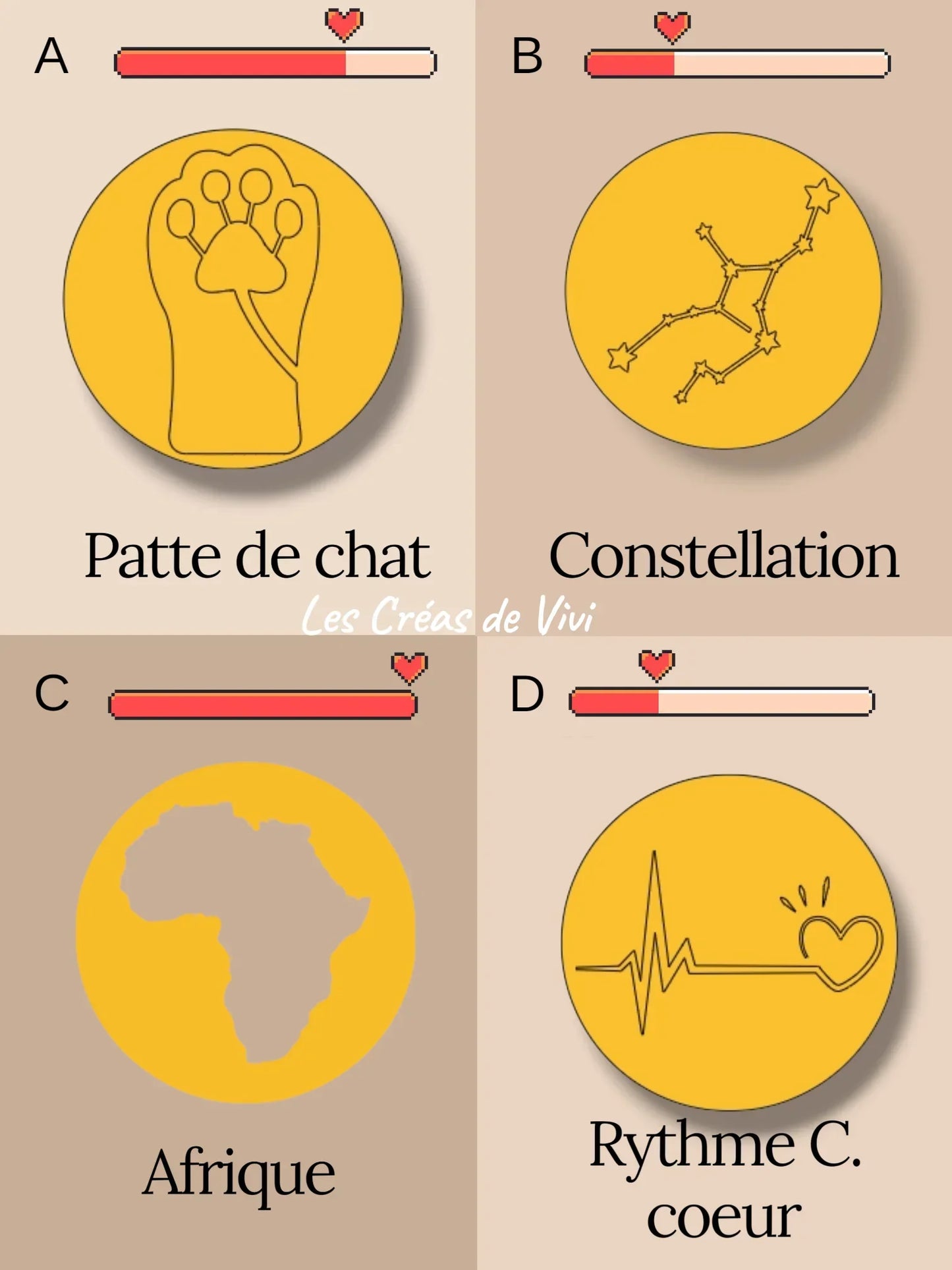 Pendentif souvenir unique : 19 motifs + 1 modèle personnalisable personnalisé