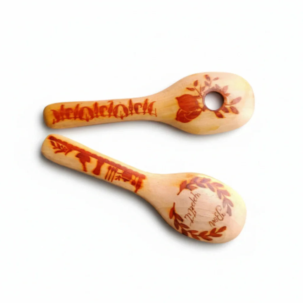 Couverts à salade “Bois & Burn Art”