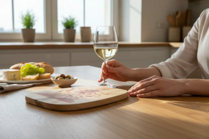 Planche en Bois  Livre Ouvert Floral