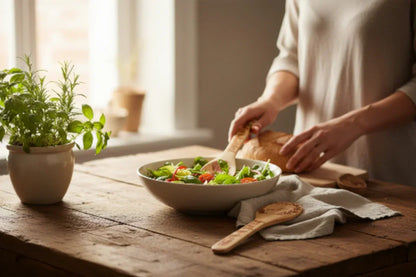 Couverts à salade “Bois & Burn Art”