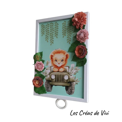 Cadre Musical Lionceau (Pièce Unique)