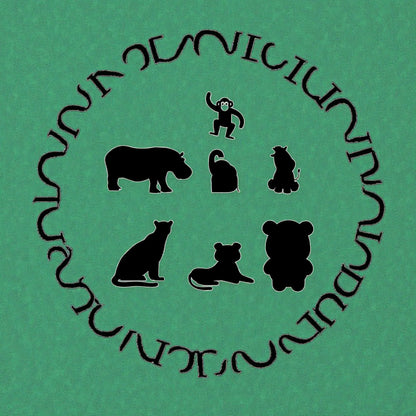 Plaque Lettre Enfant Personnalisée – Animal Jungle au Choix – Prénom en Vinyle Doré – Décoration Chambre Bébé – 19×19 cm