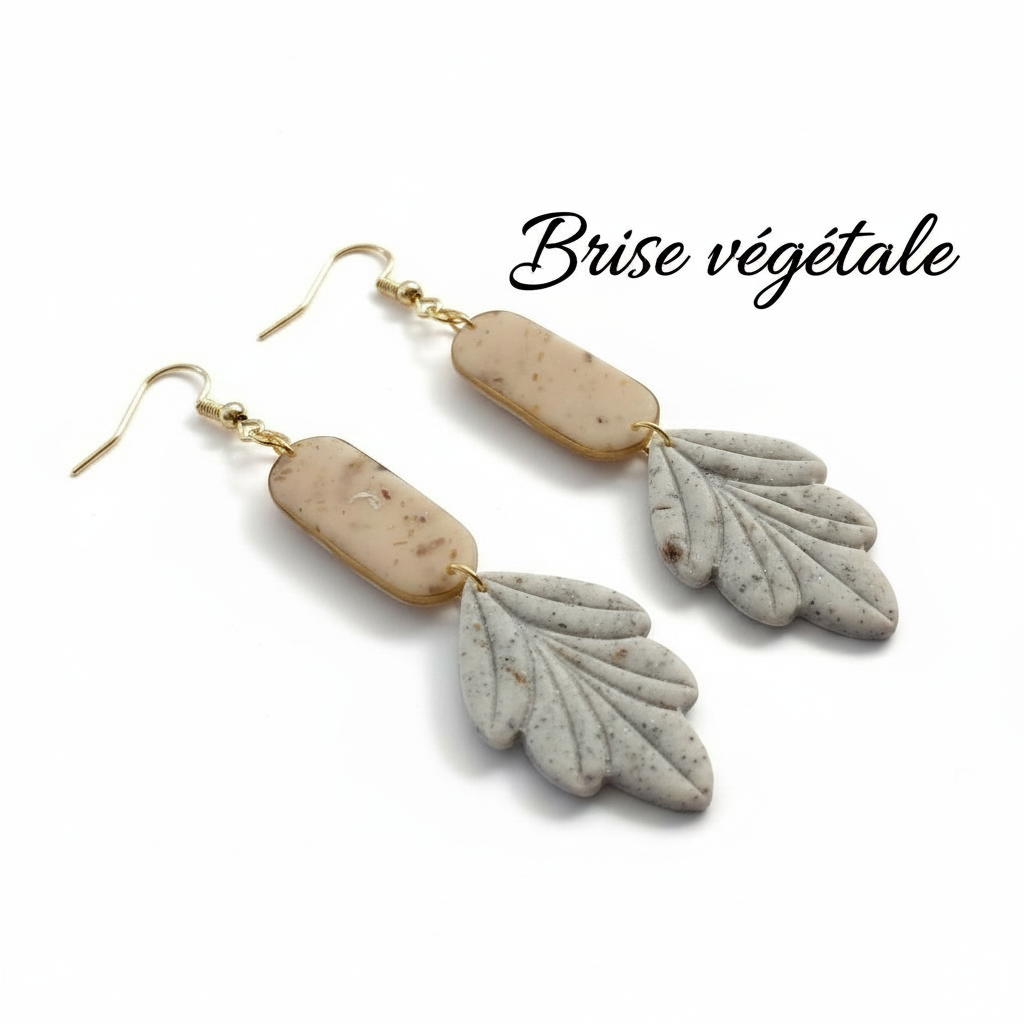 Collection “Poésie Minérale” – boucles d’oreilles artisanales