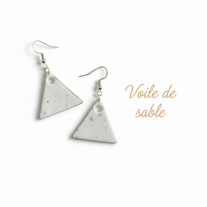 Collection “Poésie Minérale” – boucles d’oreilles artisanales