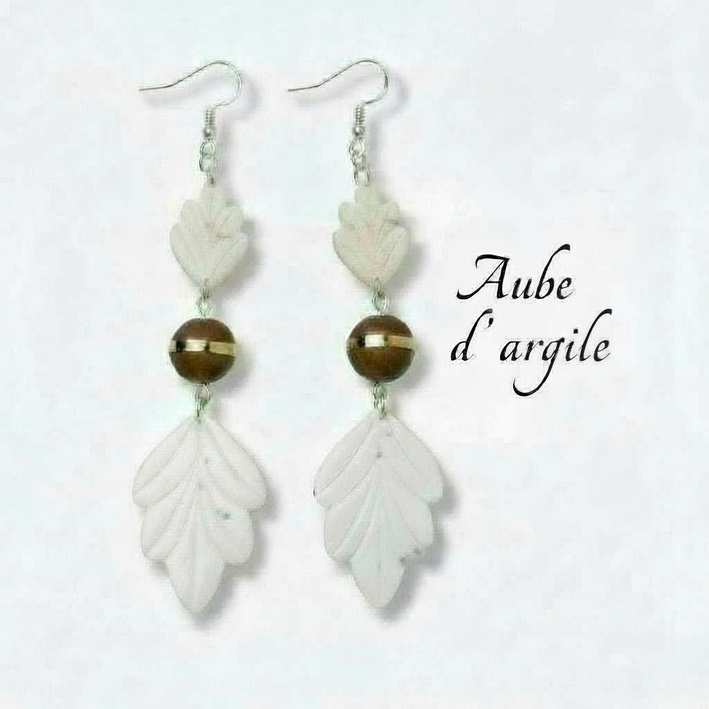 Collection “Poésie Minérale” – boucles d’oreilles artisanales