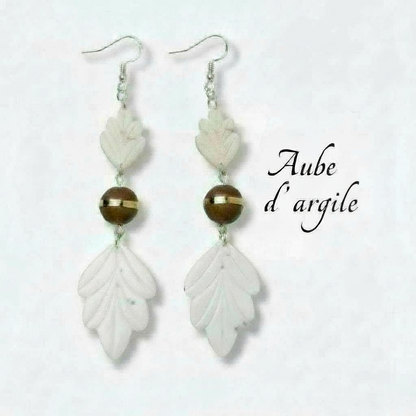 Collection “Poésie Minérale” – boucles d’oreilles artisanales
