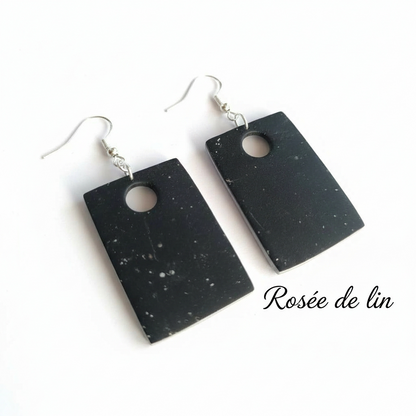 Collection “Poésie Minérale” – boucles d’oreilles artisanales