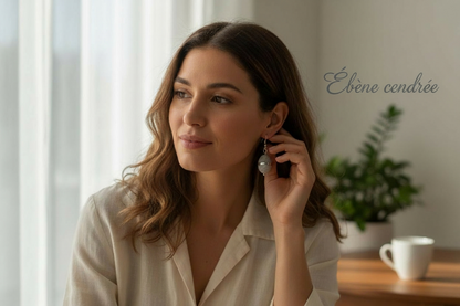 Collection “Poésie Minérale” – boucles d’oreilles artisanales