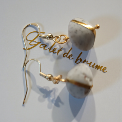 Collection “Poésie Minérale” – boucles d’oreilles artisanales
