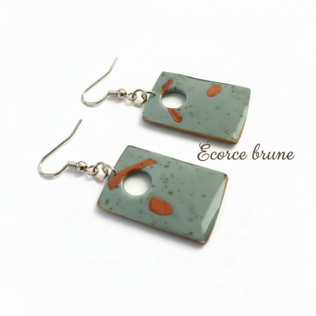 Collection “Poésie Minérale” – boucles d’oreilles artisanales