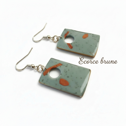 Collection “Poésie Minérale” – boucles d’oreilles artisanales