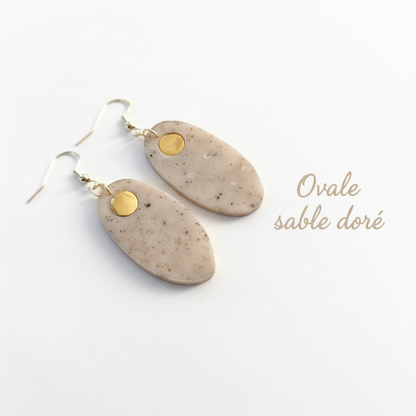 Collection “Poésie Minérale” – boucles d’oreilles artisanales