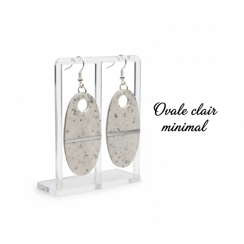 Collection “Poésie Minérale” – boucles d’oreilles artisanales