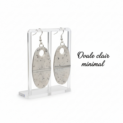 Collection “Poésie Minérale” – boucles d’oreilles artisanales