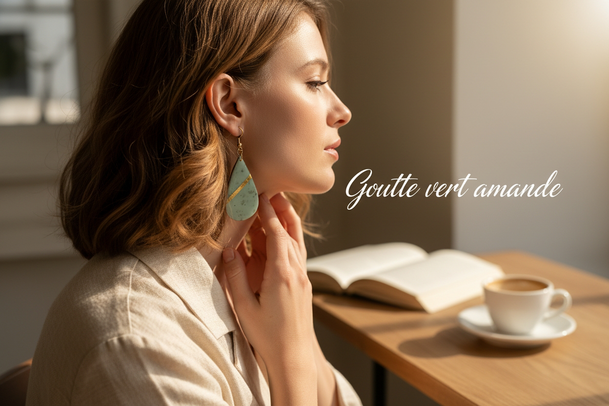 Collection “Poésie Minérale” – boucles d’oreilles artisanales