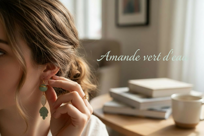 Collection “Poésie Minérale” – boucles d’oreilles artisanales