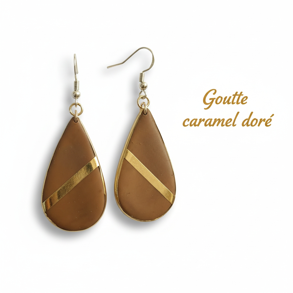 Collection “Poésie Minérale” – boucles d’oreilles artisanales