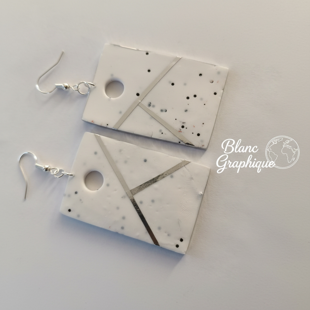 Collection “Poésie Minérale” – boucles d’oreilles artisanales