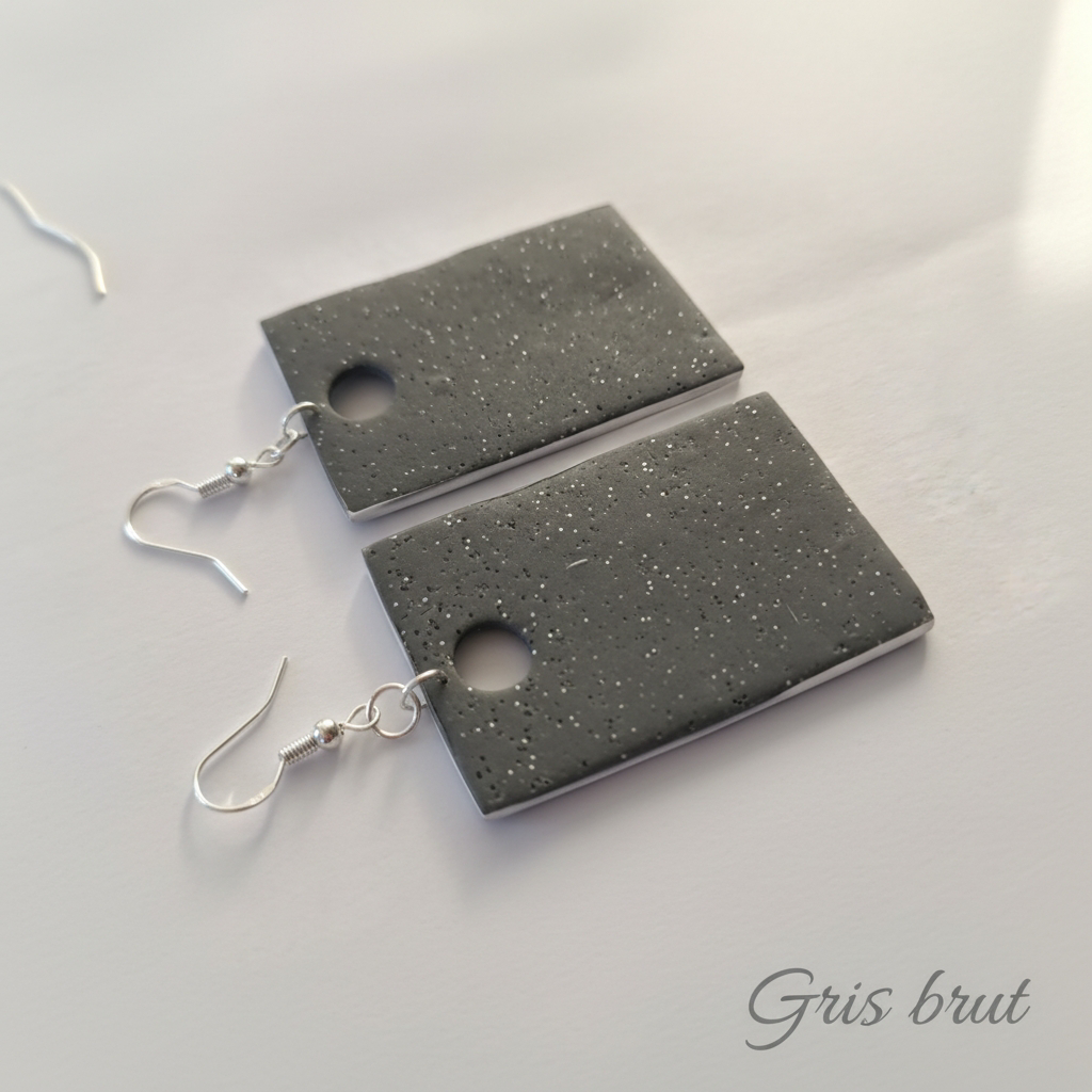 Collection “Poésie Minérale” – boucles d’oreilles artisanales