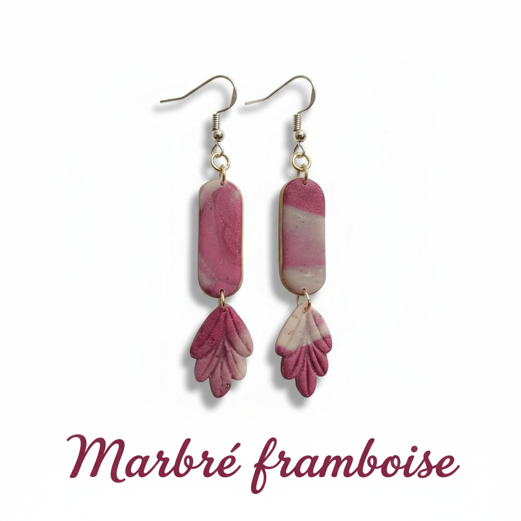 Collection “Poésie Minérale” – boucles d’oreilles artisanales