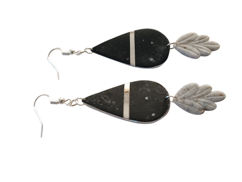 Collection “Poésie Minérale” – boucles d’oreilles artisanales