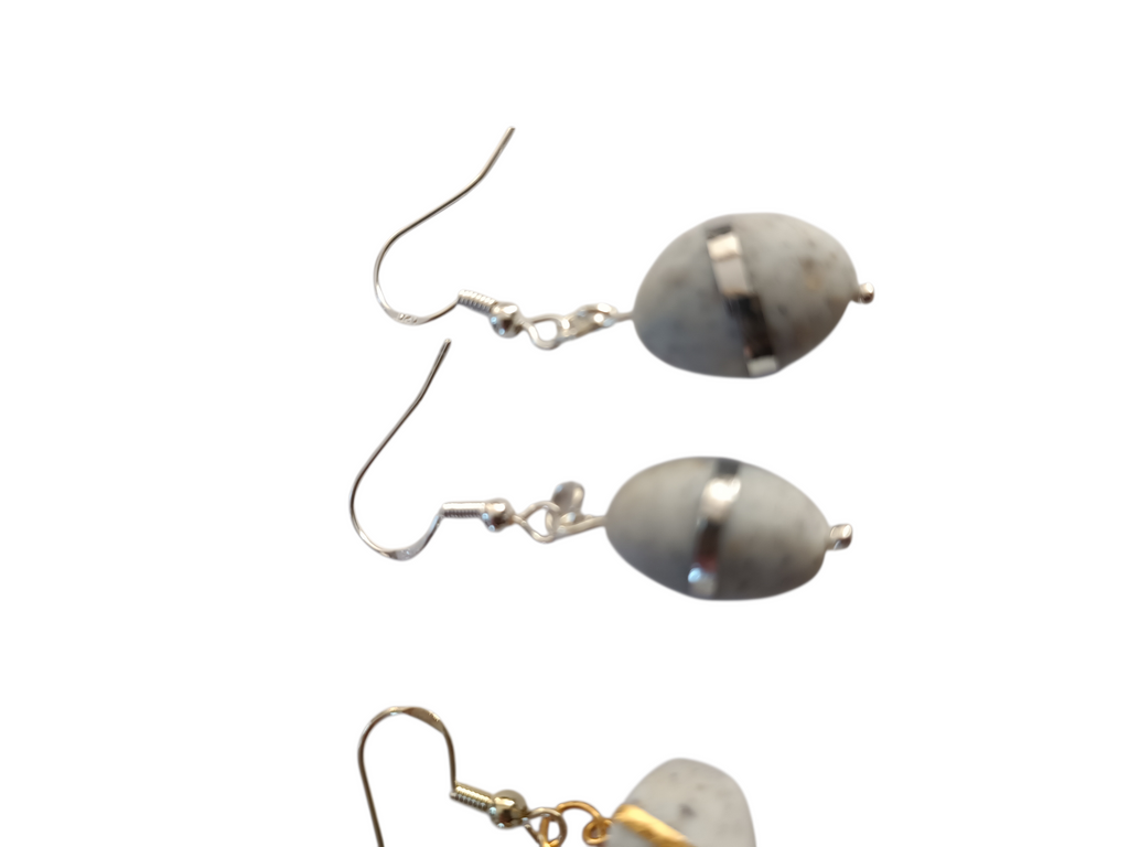 Collection “Poésie Minérale” – boucles d’oreilles artisanales