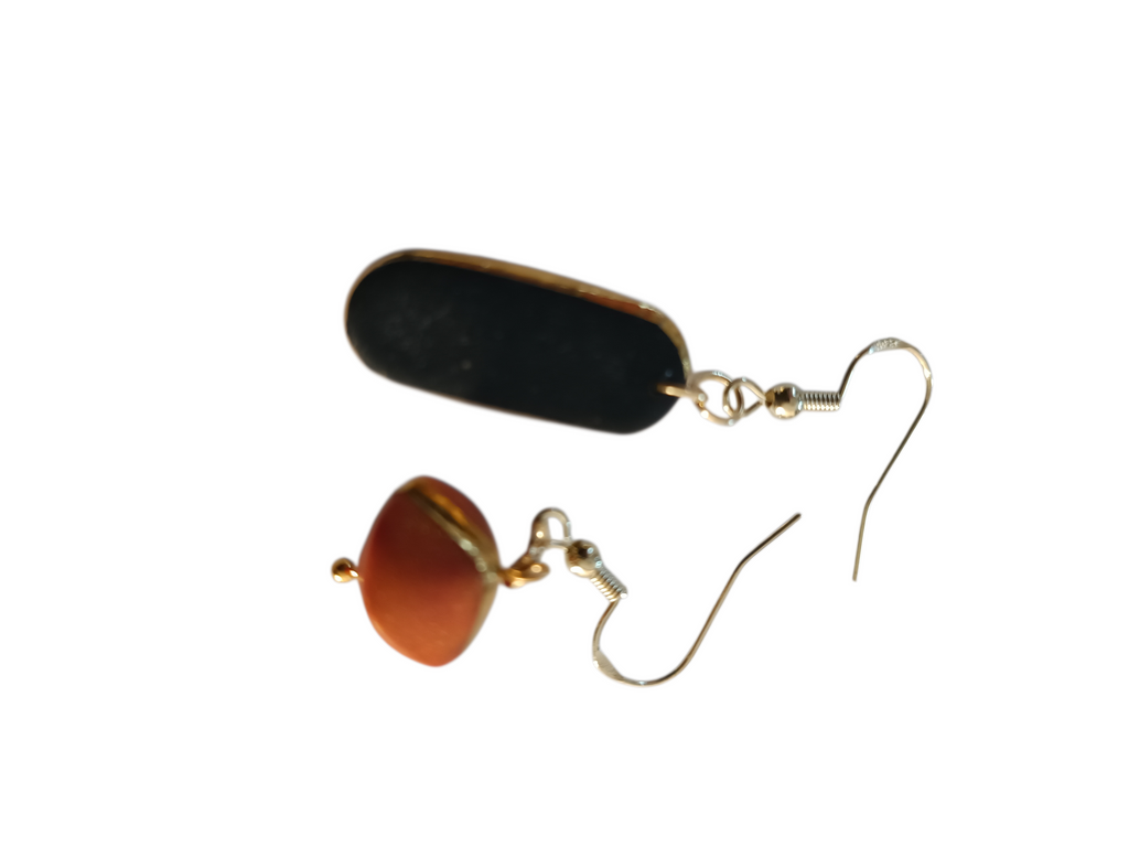 Collection “Poésie Minérale” – boucles d’oreilles artisanales