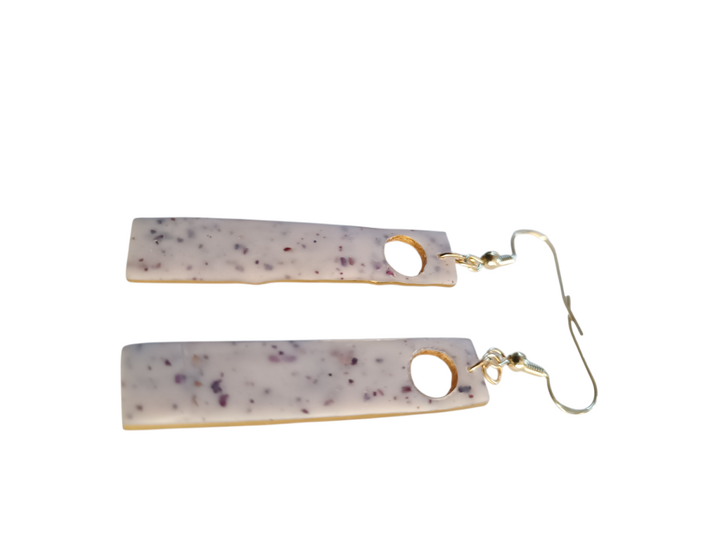 Collection “Poésie Minérale” – boucles d’oreilles artisanales