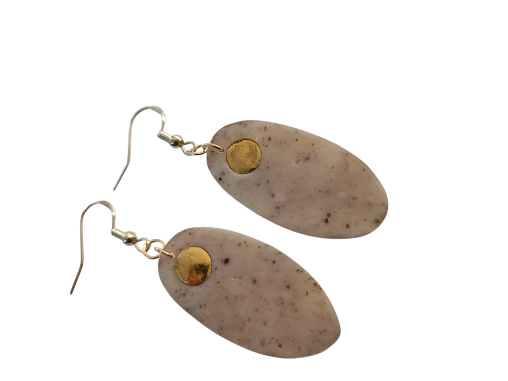 Collection “Poésie Minérale” – boucles d’oreilles artisanales