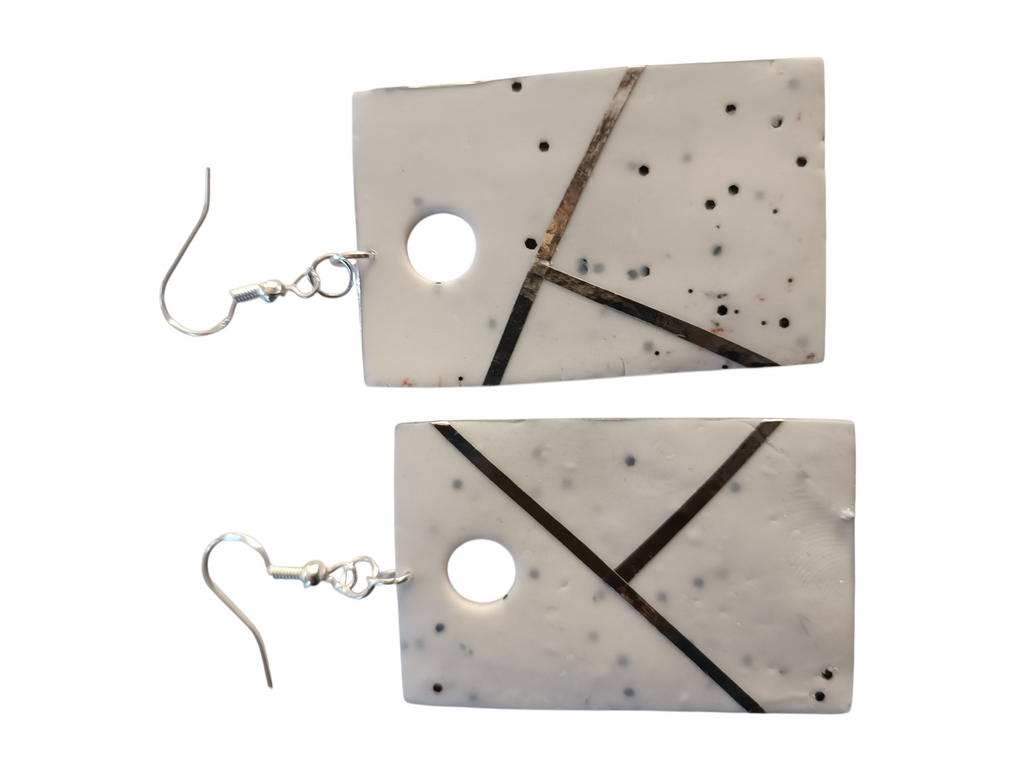 Collection “Poésie Minérale” – boucles d’oreilles artisanales