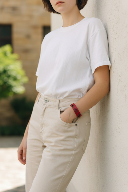 Bracelet en Cuir Personnalisé – Motif Gravé & Résine – Les Créas de Vivi