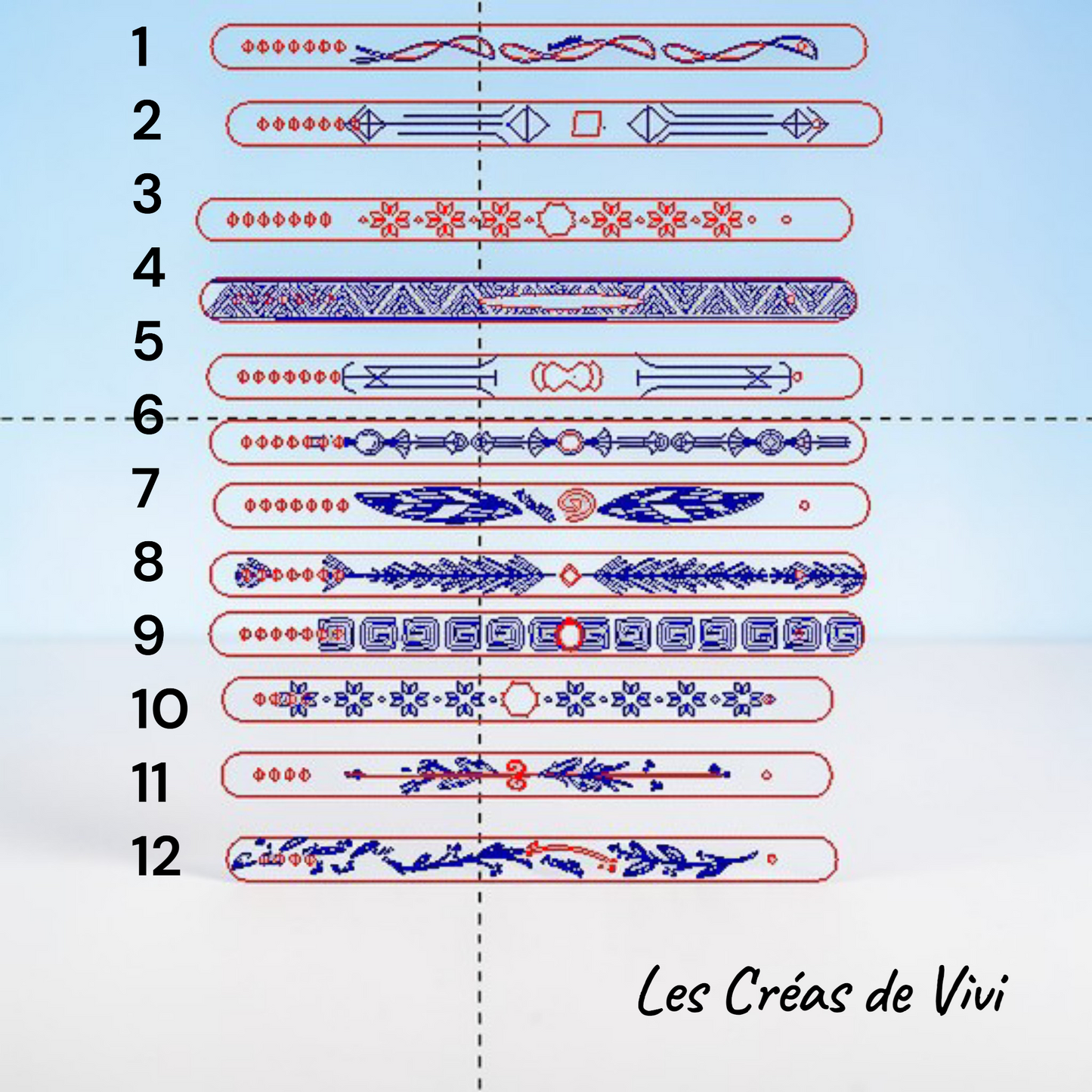Bracelet en Cuir Personnalisé – Motif Gravé & Résine – Les Créas de Vivi