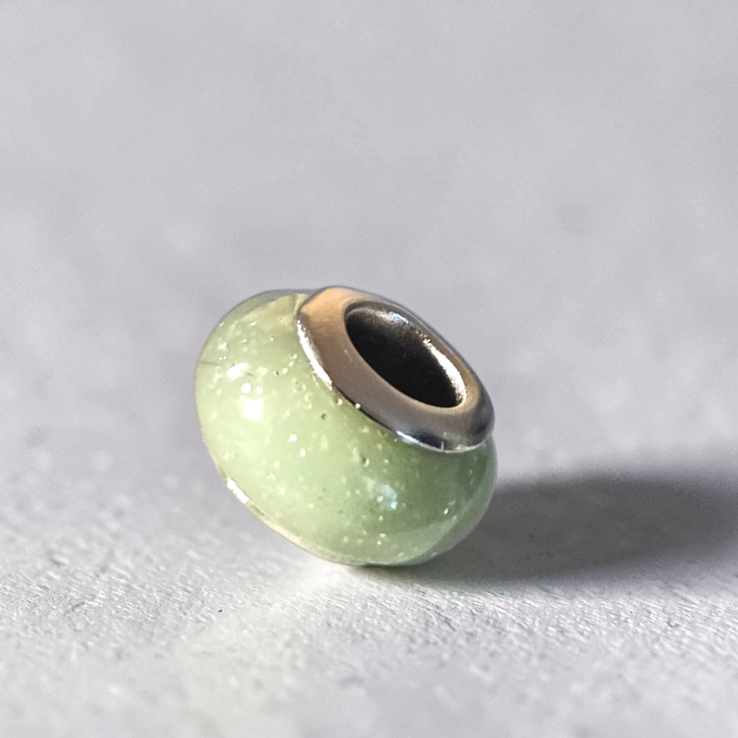 Perle Souvenir Personnalisée Compatible Pandora – Bijou en Lait Maternel, Cheveux de Bébé ou Poils d’Animal