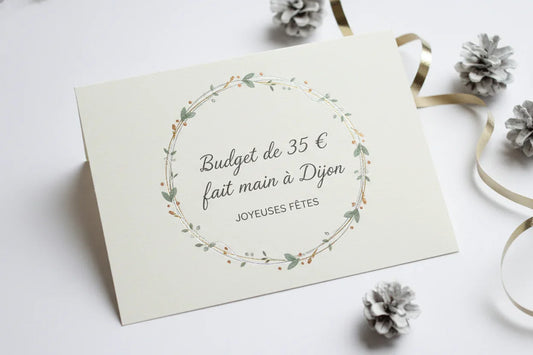 Écrire budget de 35 € fait main a dijon