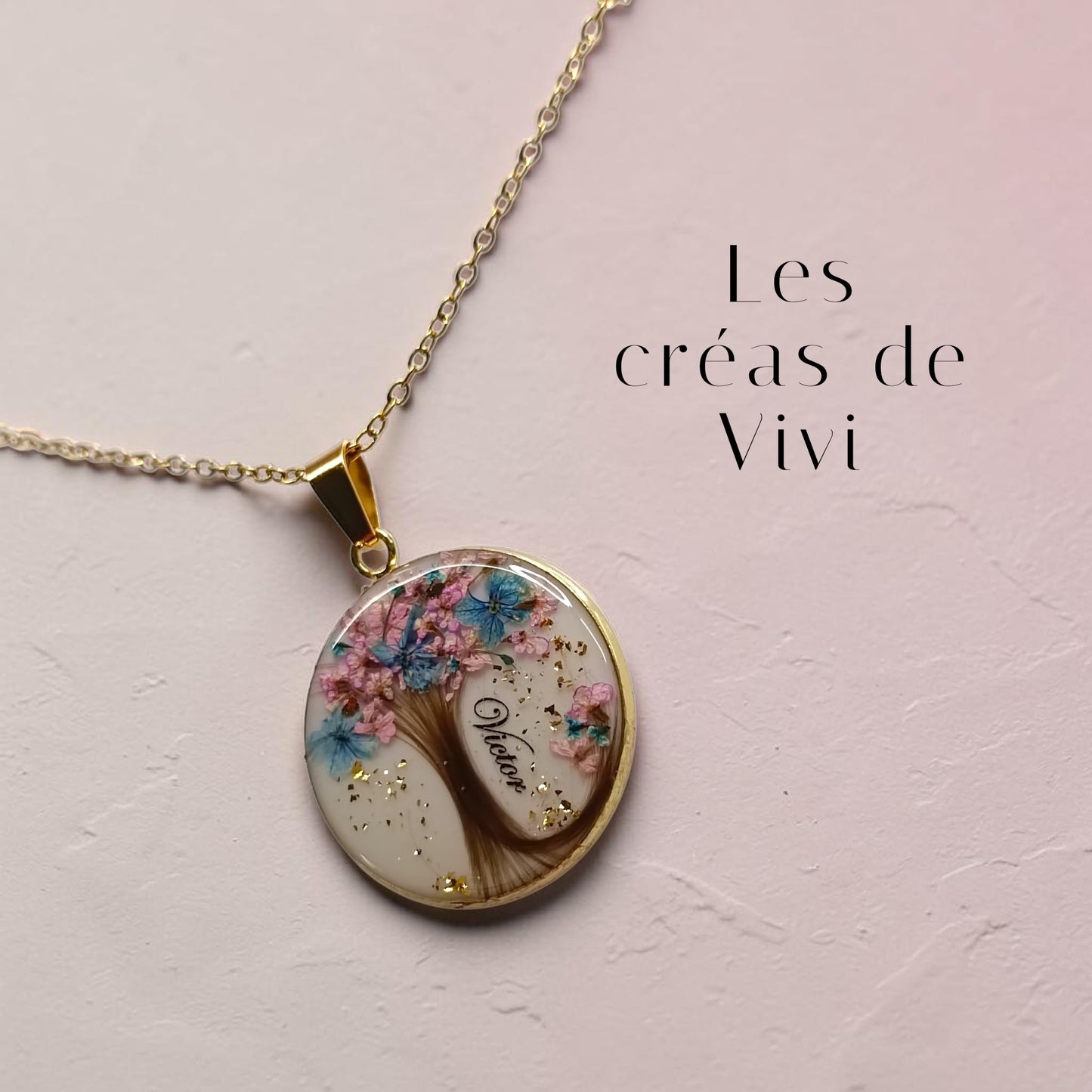 Collier Arbre de Vie Personnalisé – Bijou Souvenir Cheveux & Lait Maternel