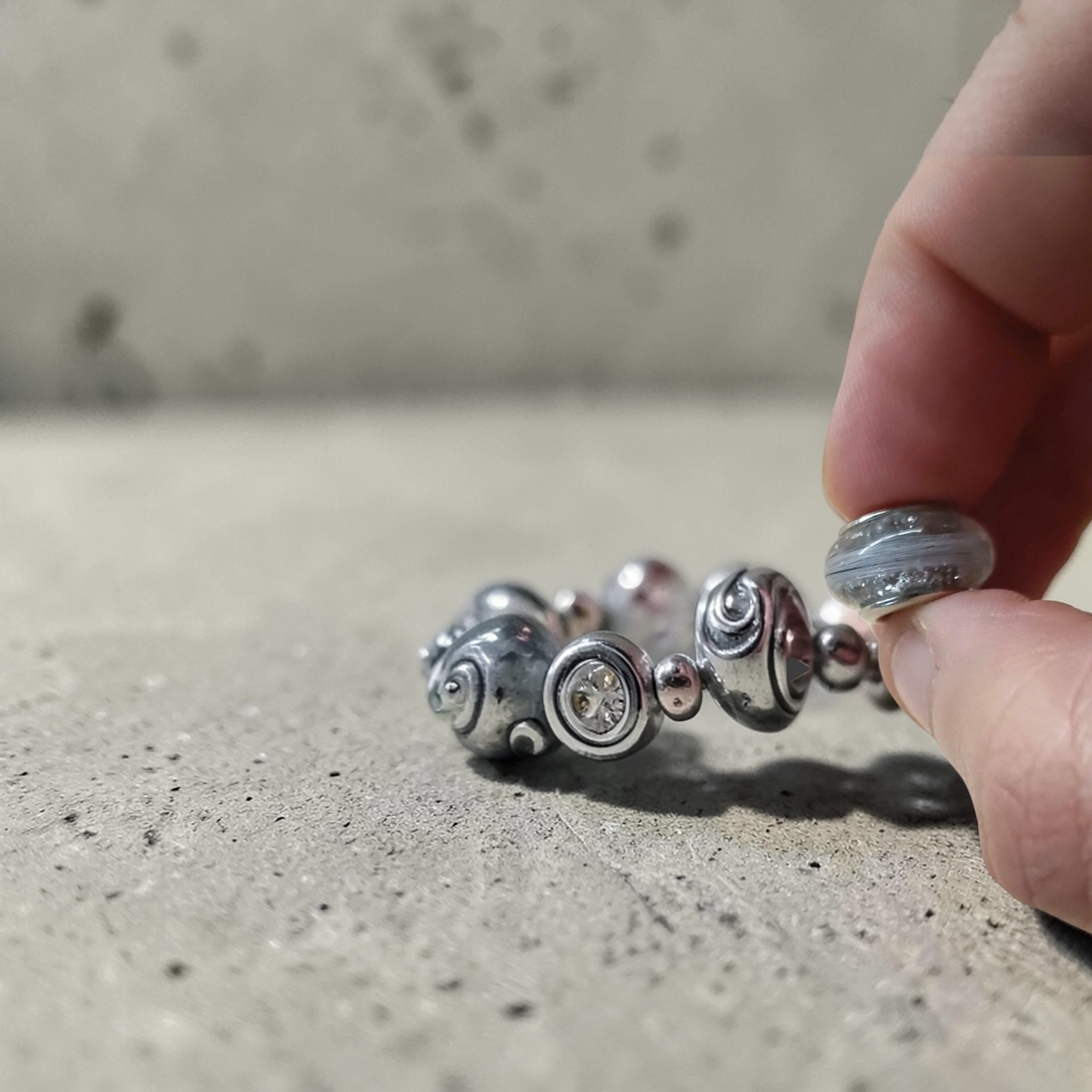 Perle Souvenir Personnalisée Compatible Pandora – Bijou en Lait Maternel, Cheveux de Bébé ou Poils d’Animal