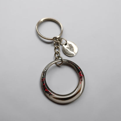 Porte-clé souvenir personnalisé en acier inoxydable – Mèche de cheveux ou poil d’animal