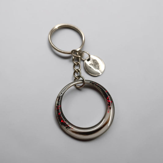 Porte-clé souvenir personnalisé en acier inoxydable – Mèche de cheveux ou poil d’animal